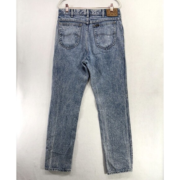 Vtg Lee Jeans Men 34x34 80s Union Workwear Straight Leg (Measure 30x31) USA - Picture 2 of 12